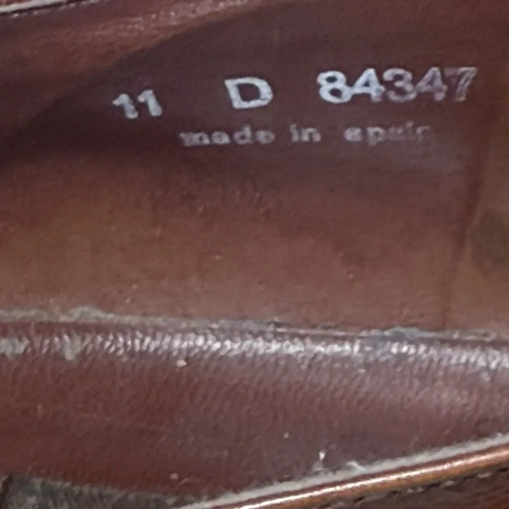 Men's Vintage FLORSHEIM Barletta Dress Shoes Brown Loafer Slip On Size 11D